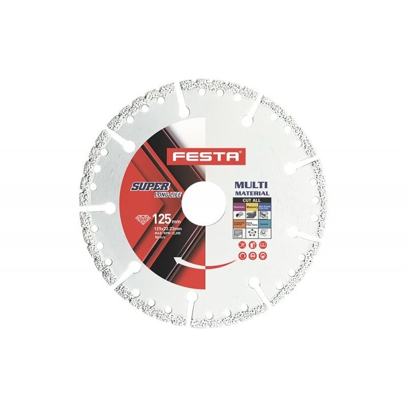 89381 Kotouč diamantový FESTA univerzální 125x1.5x22.2mm